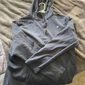 Champion 1/4 zip hoodie with from pocket